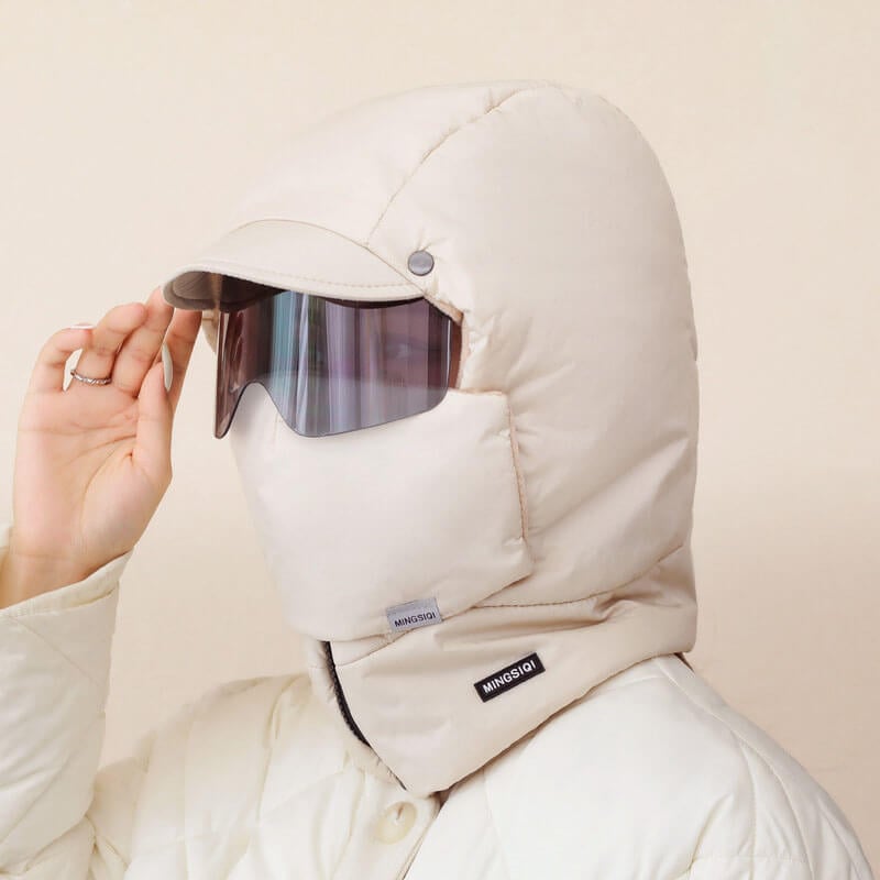 Sherum  4 in 1 Winter Down Trapper Hat