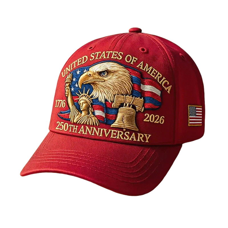Sherum 250th Anniversary USA Hat - Adjustable United States 250th Anniversary Hat Retro Embroidered Baseball Cap