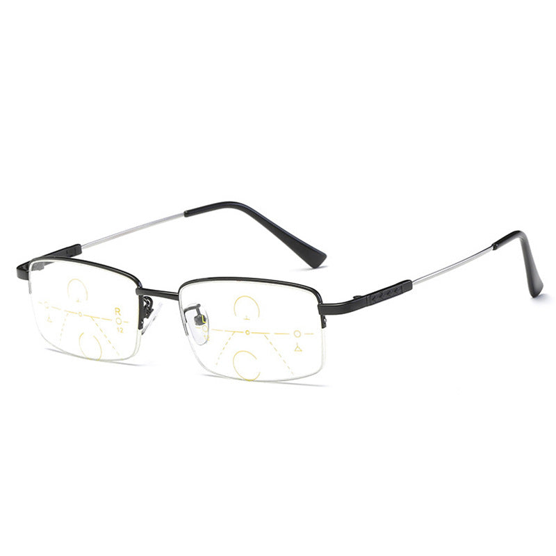 Sherum Titanium progressive far and near dual-use reading glasses