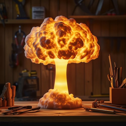 Sherum Mushroom Cloud Table Lamp