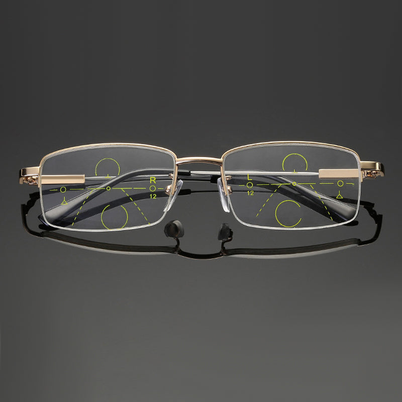 Sherum Titanium progressive far and near dual-use reading glasses